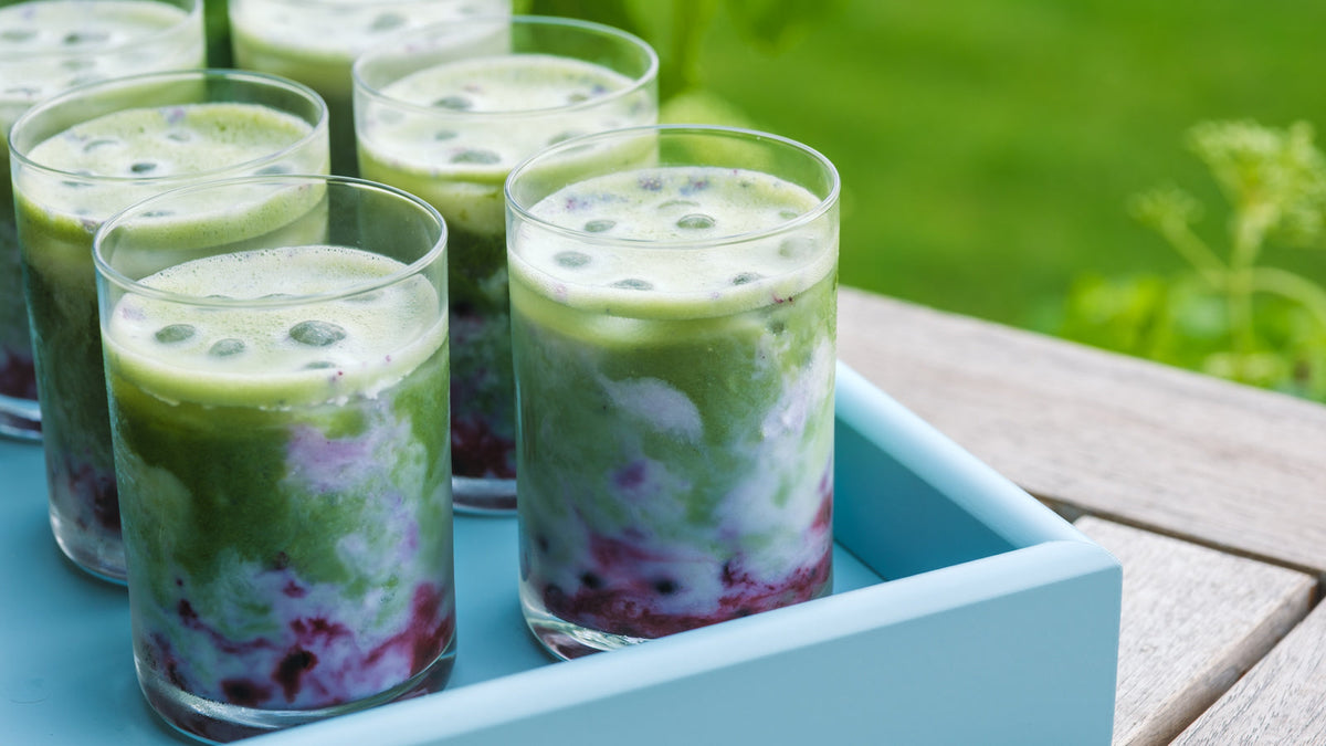 Blueberry Matchalatte