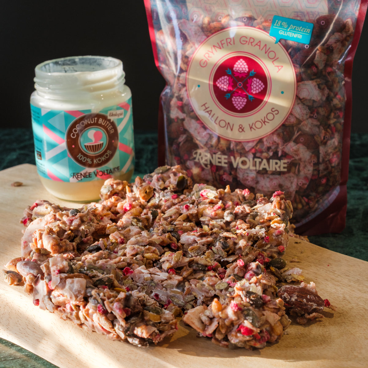 Grain Free Granola – Raspberry & Coconut