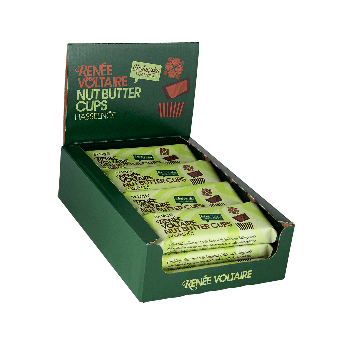 Flerpack: Nut Butter Cups- Hasselnöt Renée Voltaire