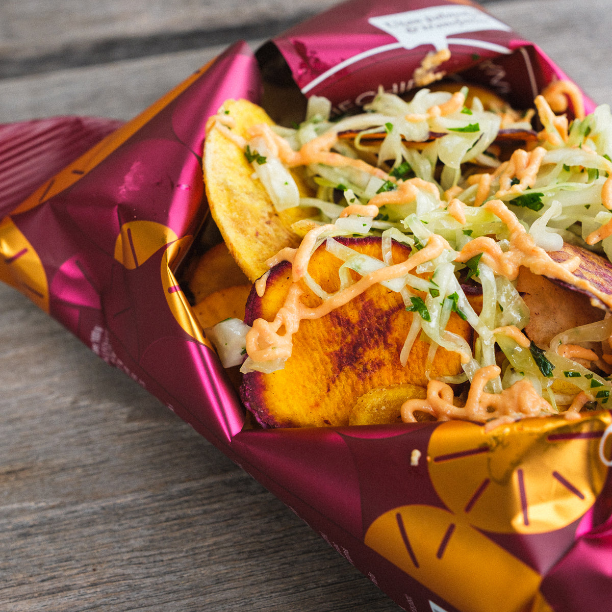 Veggiechips – Kassava, Sötpotatis, Tarorot & Matbanan
